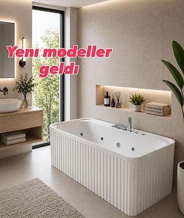 Hidromasajlı vanna – yeni modellər - Geniş ölçülü, dərin məsafəli