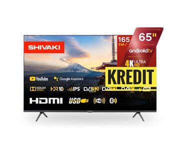 televizor 2 ci el: Yeni Televizor Shivaki Led 65" 4K (3840x2160), Pulsuz çatdırılma — 1