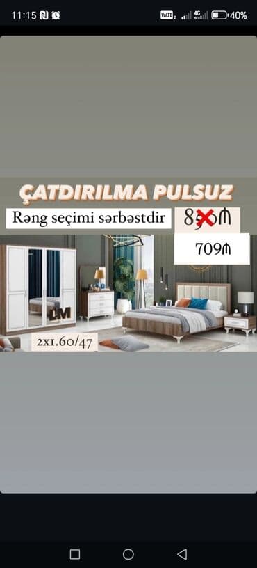 tuba: 2 təknəfərlik çarpayı, Dolab, Komod, Termo, Türkiyə, Yeni — 4