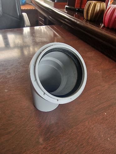 45 derece kesen: PVC boru dirsəyi – Ø50 mm Qiymət: 25 qəpik - Material: yüksək — 3