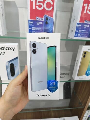 samsung a24 qiymeti kontakt home: Samsung Galaxy A06, 128 GB, rəng - Gümüşü, Zəmanət — 1