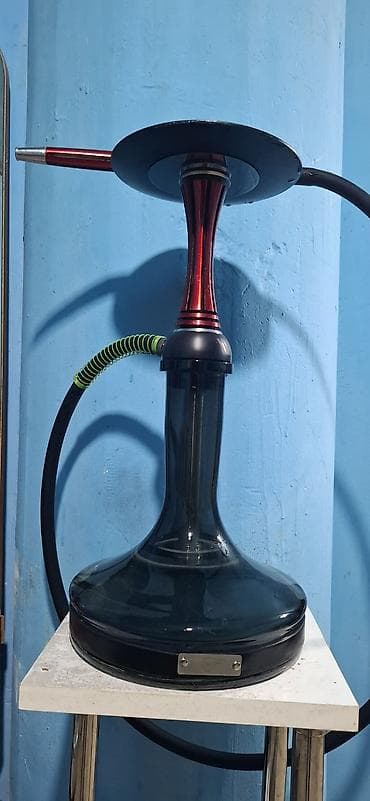 saat ev ucun: Qəlyan – şüşə qablı, alüminium gövdəli, şlanqlı komplet - — 5