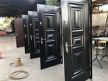 Polad giriş qapıları - Material: qalın metal/polad konstruksiya