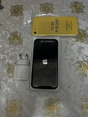 iphone kreditle: IPhone SE 2022, 256 GB, Midnight, Barmaq izi, Simsiz şarj — 4