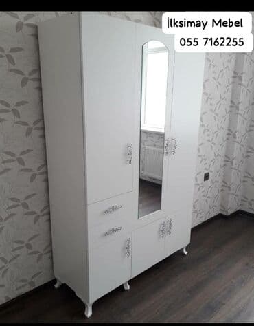 laminat qiyməti: Yeni, Açılan, 3 qapılı Düz dolab, Şifonyer, Azərbaycan — 1