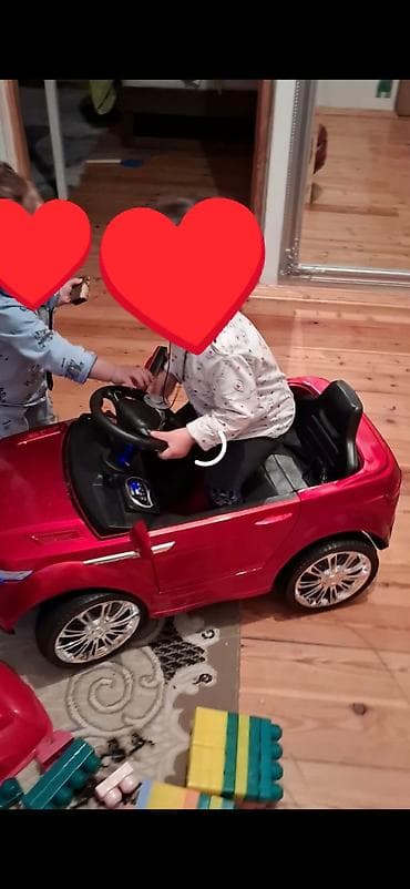 bodik yeni: Uşaqlar üçün elektrikli minik maşını – qırmızı rəng - Model: 718 — 2