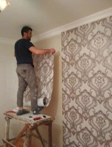 Fasad, naxış ustaları: Salam hörmətli müştərilər münasib qiymətə təmir işləri . oboy laminat — 6