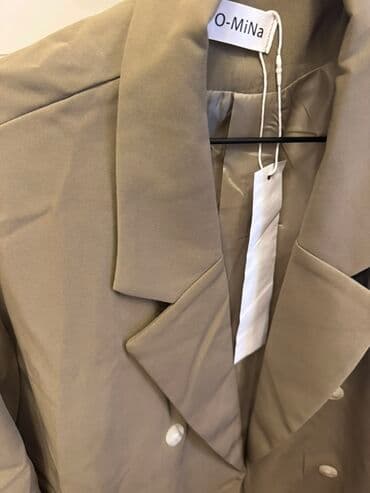 Qadin blaizeri - Rəng: açıq bej/şampan - Model: iki cərgəli