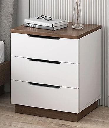 Məhsul: 3 çekmecəli tumbə (yataq otağı üçün) - Dizayn: Minimalist və