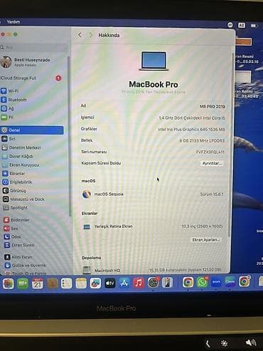 ipad pro 9 7: Apple MacBook Pro 13" (2019) – İki Thunderbolt 3 portlu model Texniki — 1