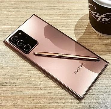 note 20 plus: Samsung Galaxy Note 20 Ultra, rəng - Qəhvəyi, Simsiz şarj — 3