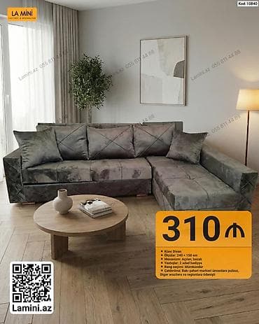 Künc Divan – Kod: 10840 - Ölçülər: 240 × 150 sm - Mexanizm: açılan lalafo.az -da Künc Divan – Kod: 10840 - Ölçülər: 240 × 150 sm - Mexanizm: açılan
