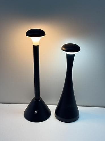 brend paket: Şarj olunan LED masa lampası (2 ədəd dəst) - Minimalist, müasir — 1