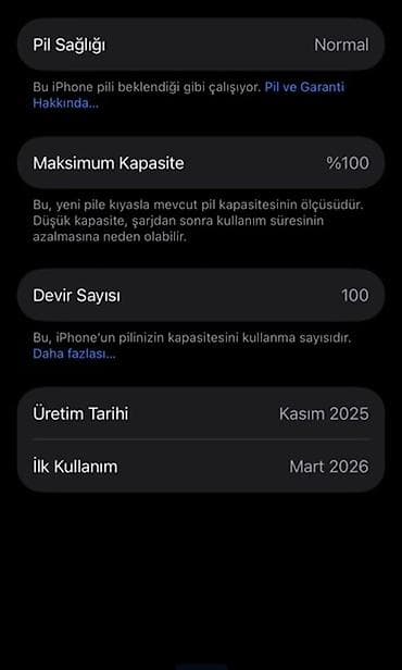 macbook air m4: IPhone 17 Pro, 256 GB, Mavi, Zəmanət — 6