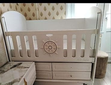 Uşaq mebeli: Uşaq beşiyi – “Ali Bebe” model - Material: möhkəm MDF/laminasiya — 1