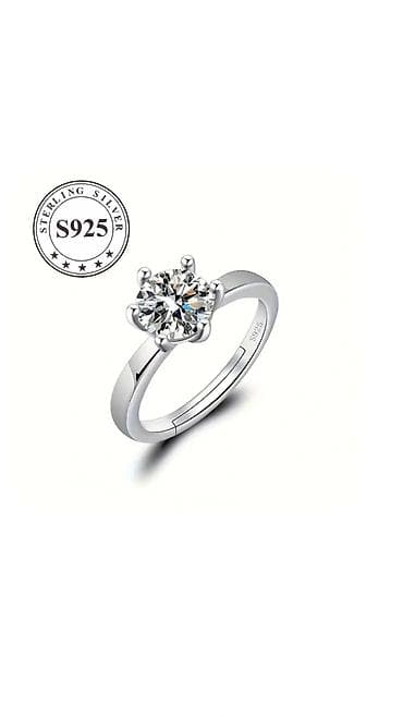 Aksesuarlar: 925 ayar sterling gümüş üzük - Material: Gümüş - Parıltılı, hamar — 5