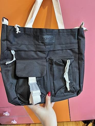 Maskalar, eynəklər: Sugebag brendi çiyin/əl çantası - Rəng: qara, krem rəngli quşaq — 1