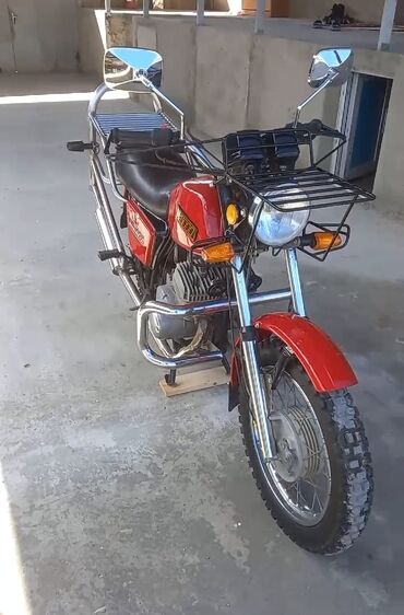мопеды и мотоциклы: Mototsikl – yük daşımağa uyğun, qabaq və arxa baqajlı. - Rəng — 6