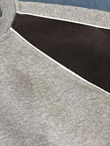 Личные вещи: Unisex sweatshirt - Rəng: boz gövdə, tünd qəhvəyi qol və yan — 2
