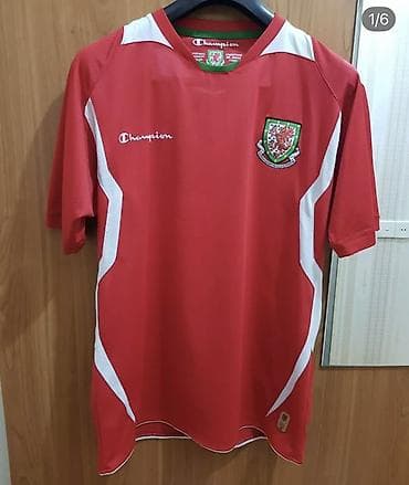 mili geyimler: Futbolka, Champion, M, rəng - Qırmızı — 1