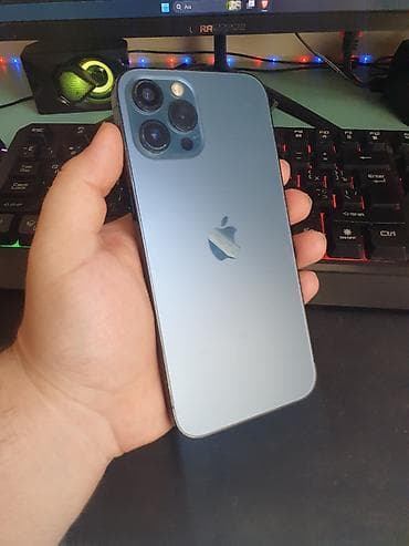 data modem sim card: IPhone 12 Pro Max, 256 GB, Sierra Blue, Face ID — 2
