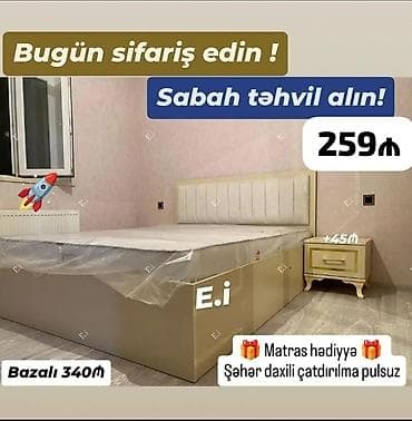 Yataq dəsti – modern dizayn, yumşaq başlıq və praktik baza seçimi ilə