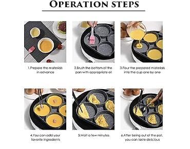 Mətbəx aksesuarları: Tava, rəng - Qara, Qranit, 18 sm — 4