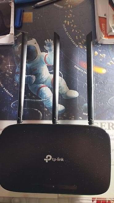 telrad modem: TP-Link markalı, 3 antenalı Wi-Fi router satılır. Yaxşı vəziyyətdədir — 1