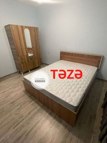 ev aboyları: İkinəfərlik çarpayı, Dolab, 2 tumba, Yeni — 4