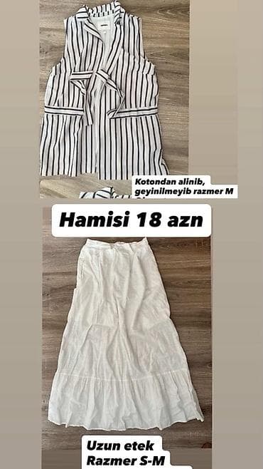 Kotondan alinib, geyinilmeyib Kombin dəsti: 1) Zolaqlı jilet - lalafo.az -da Kotondan alinib, geyinilmeyib Kombin dəsti: 1) Zolaqlı jilet -