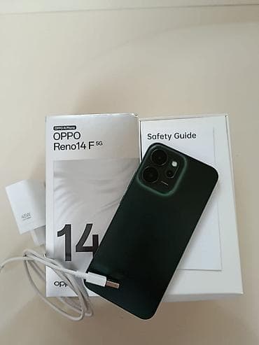 telefon honor x8: Oppo Reno 14 F, rəng - Yaşıl — 2