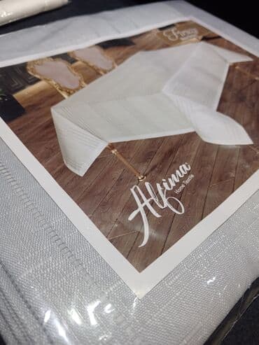 Süni güllər: Yeni rəng - Bej Kətan Süfrə, Pulsuz çatdırılma — 5