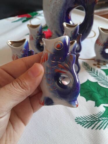 servant qablari: Fiqur, rəng - Göy — 3