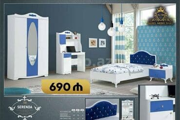 gəncə darvaza: Oğlan və qız üçün, Yeni, Təknəfərlik çarpayı, Dolab, Tumba, Yazı masası — 2