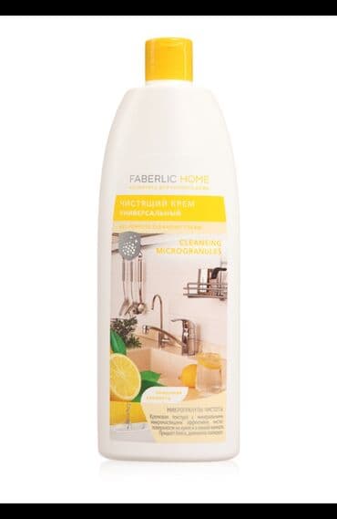 бесфосфатное средство для стекла: Təmi̇zli̇k mi̇kroqranullari mineral mənşəli təbii cilalayıcı — 1