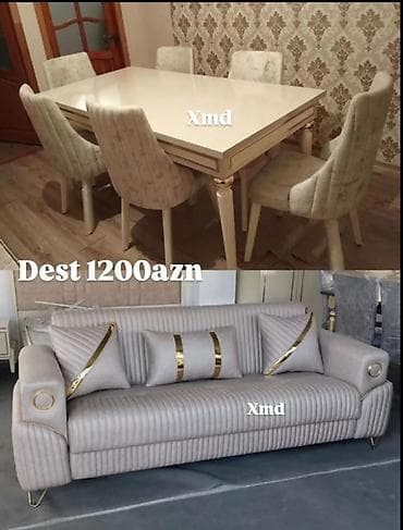 Мебель для дома: Yemək otağı və qonaq otağı üçün eleqant mebel dəsti. - Dəst tərkibi — 1