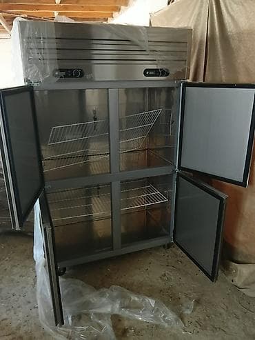 Peşəkar mətbəx üçün 4 qapılı sənaye soyuducusu - Paslanmayan poladdan — 2