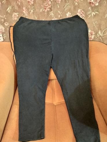 Qara rəngli qadın leggins şalvar - Model: dar kəsim, balaqdan yığılan