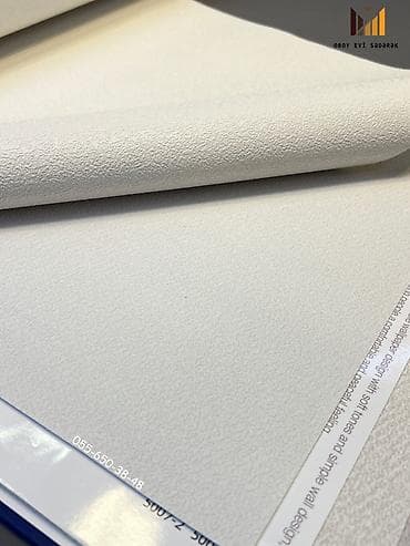 İşıq krem, bej və açıq boz tonlarda teksturalı divar kağızları — 7