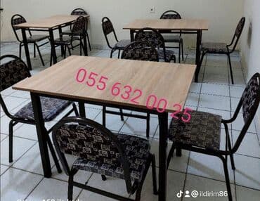 toxunma saplar satisi: Yeni, Kvadrat masa, 4 stul, Açılmayan, Azərbaycan — 10