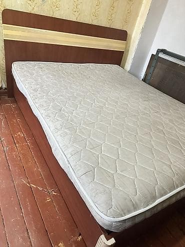 İşlənmiş, İkinəfərlik çarpayı, Bazasız, Matras ilə, Siyirməsiz — 1