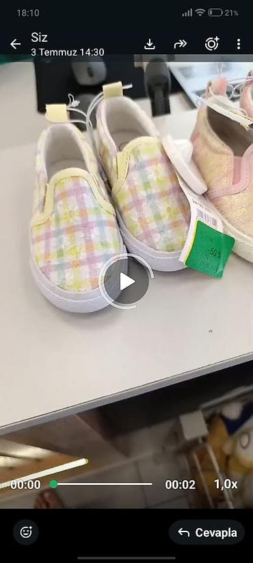 Yeni alinib . razmer sehvdi olmadi usaga .Uşaq slip-on ayaqqabısı - — 1