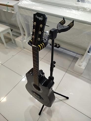 gitara: İkiqat gitar dayaq stendi - Universal dizayn: Eyni anda 2 gitaranı — 2