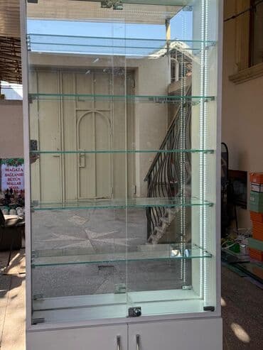 künc rəf: Şüşəli dolab vitrini — 4