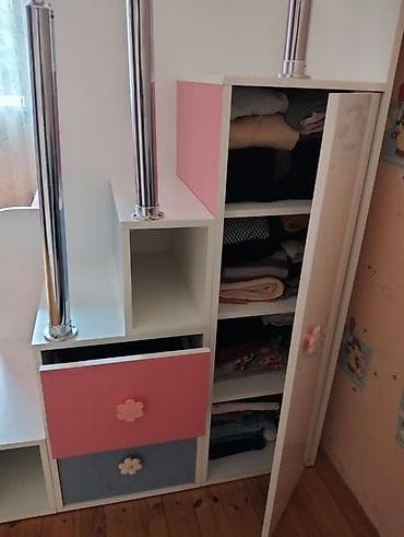 divar ref: Uşaq otağı üçün tam dəst mebel Tərkibi və xüsusiyyətləri: - İki — 3