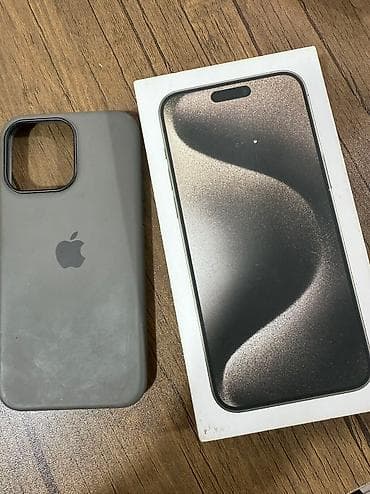 mac pro: IPhone 15 Pro Max, 256 GB, Natural Titanium, Sənədlərlə — 8