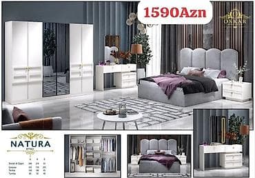 parca skaf: İkinəfərlik çarpayı, Termo, Dolab, 2 tumba, Azərbaycan, Yeni — 1