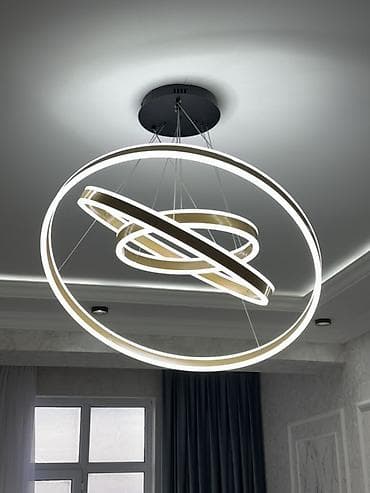 Ev saatları: Led Çılçıraq, 1 lampa, Metal — 1