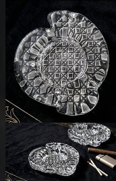 Xrustal şüşədən dekorativ külqabı dəsti - 2 ədəd külqabı - Material
