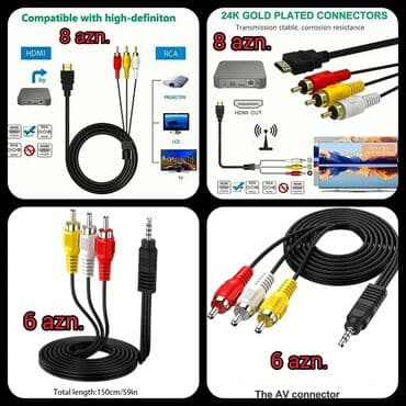 redmi qulaqciq: RCA-dan, AV-dən HDD-yə, HDMİ-yə, HDTV-yə ÇEVİRİCİ ( konvertor ) — 4